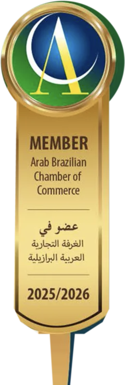 Arab Brazilian Chamber of Commerce member seal 2025/2026