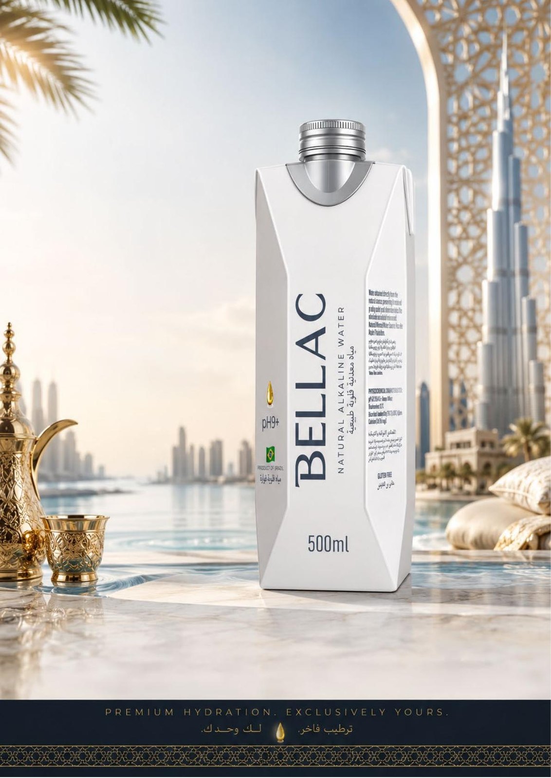 Bellac alkaline water carton packaging